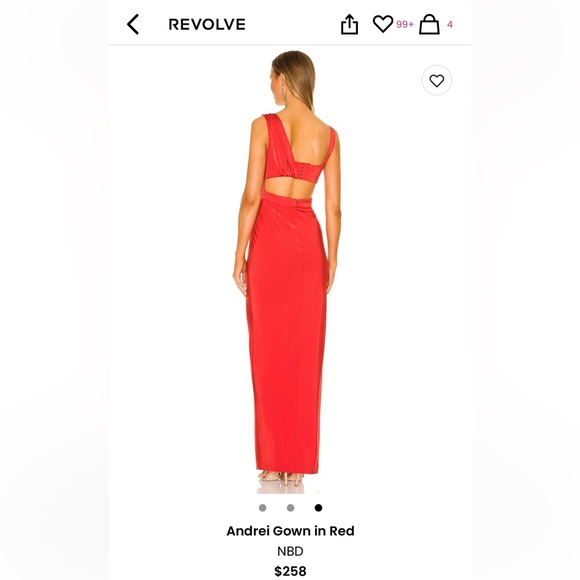 Andrei Gown in Red - Picture 3 of 4